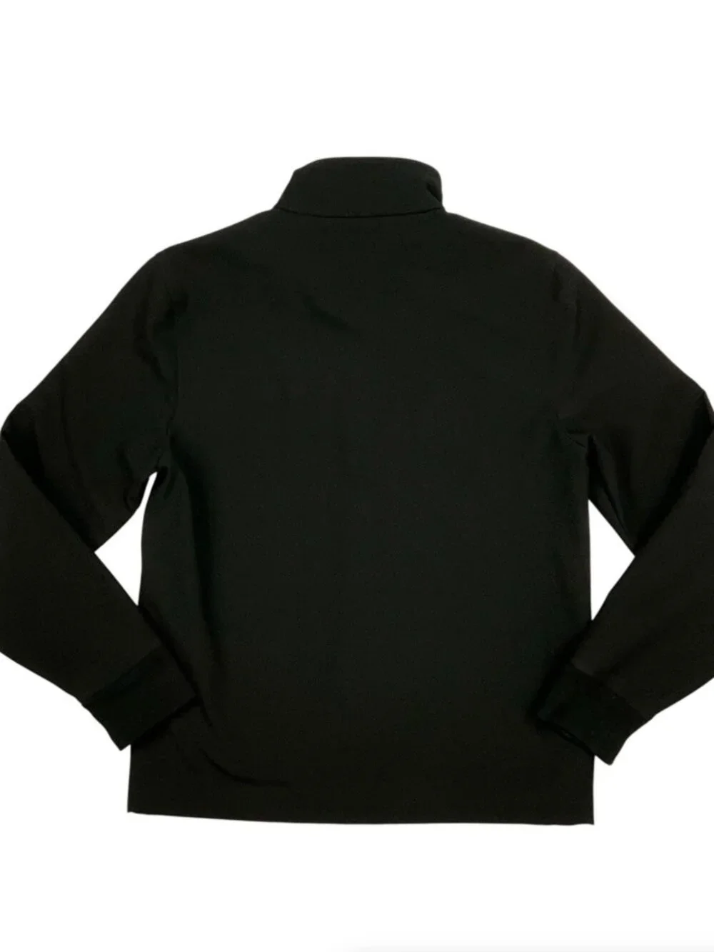 Banana Republic Softshell Jacket S Black Mockneck Preppy Fall Fashion
